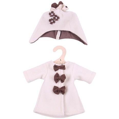 Poppenkleding Bigjigs beige jasje met muts 32-35cm (L), Nieuw, Ophalen of Verzenden, Babypop, Info@bezigebijtjezzz.nl