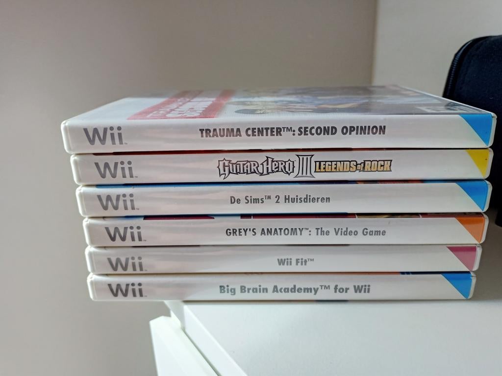 Wii games: Trauma Center, Guitar Hero, De Sims 2, Wii Fit, Gebruikt, Overige genres, Eén computer, Ophalen of Verzenden