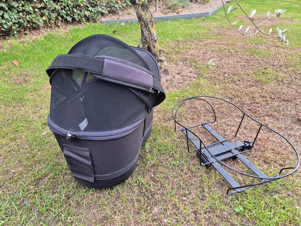 Hondenfietsmand achterop kleine hond, Ophalen of Verzenden, Gebruikt