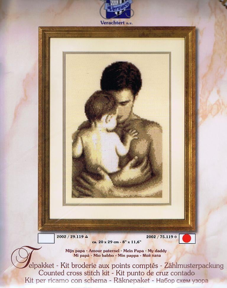 Cado opruiming vervaco borduurpakket, mijn papa, Ophalen of Verzenden, Nieuw, Handborduren, Borduurpakket