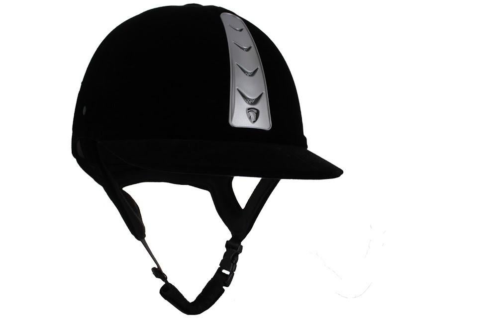 Zwarte Horka Hawk fluwelen cap maat 56 en 57, Dressuur, Nieuw, Kinderen, Ophalen of Verzenden