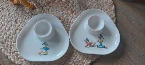 2 DISNEY'S DONALD DUCK EIERDOPJES EIERDOP MELAMINE, Ophalen of Verzenden