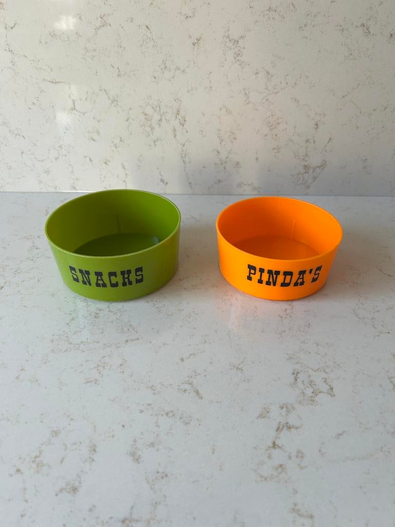 70s vintage snack bakjes, Verzamelen, Retro, Ophalen, Huis en Inrichting