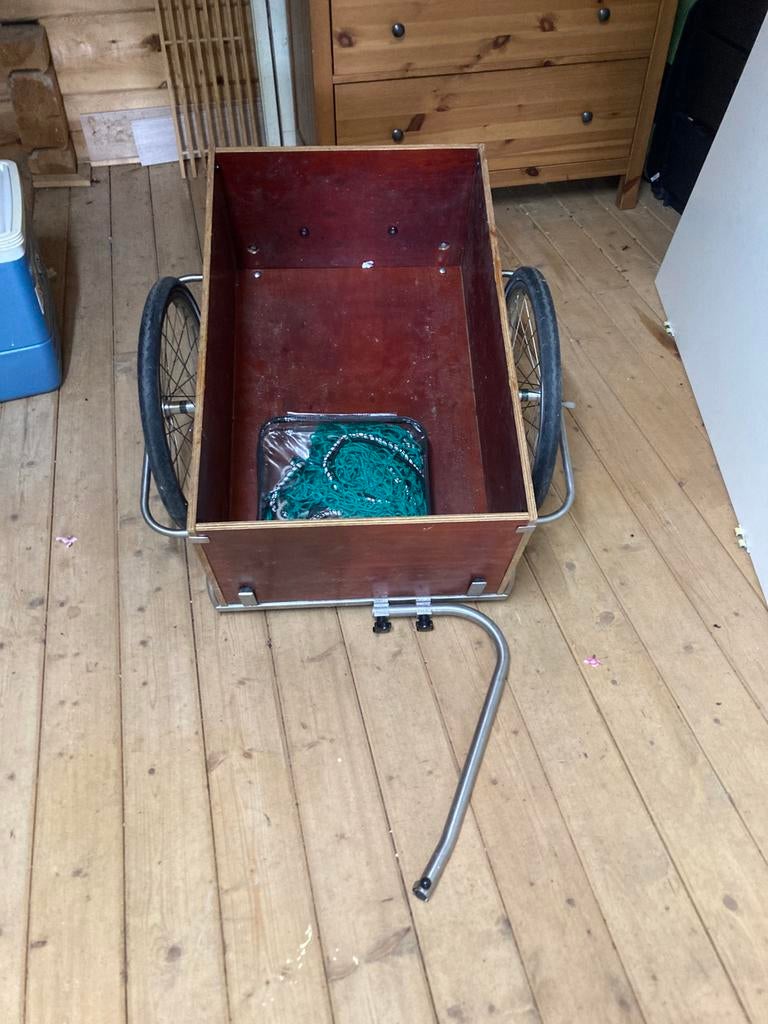 houten fietskar demontabel, Ophalen, Gebruikt, Opvouwbaar, 80 kg of meer