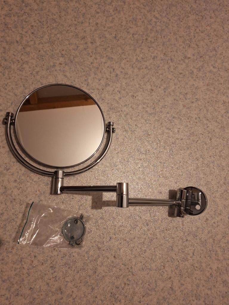 Verstelbare badkamerspiegel met vergrootfunctie, Ophalen, Nieuw