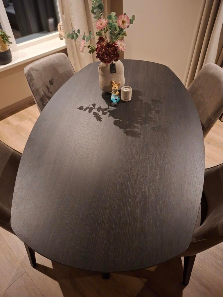 Tafel  Waylon Deens ovaal, Huis en Inrichting, Ophalen, Nieuw, 50 tot 100 cm, 150 tot 200 cm