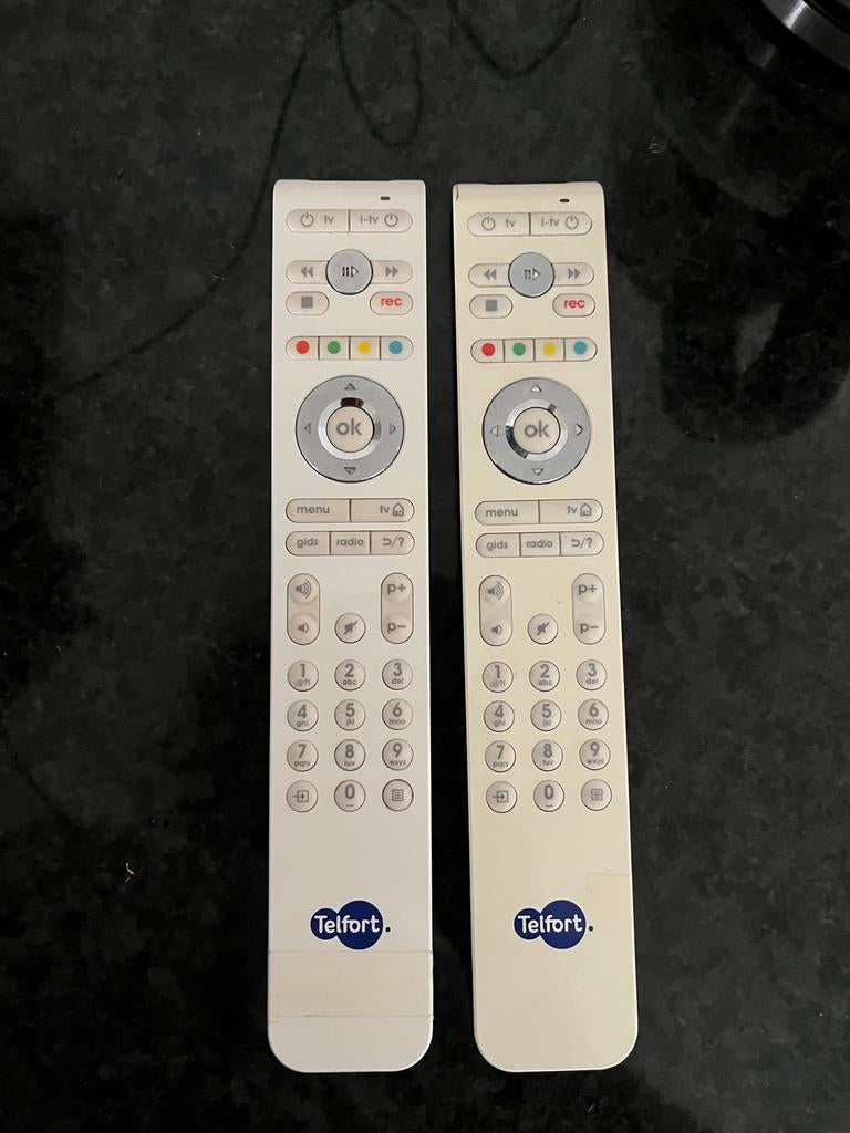 2 afstandsbedieningen telfort/kpn, Ophalen of Verzenden, Gebruikt, Origineel, Tv