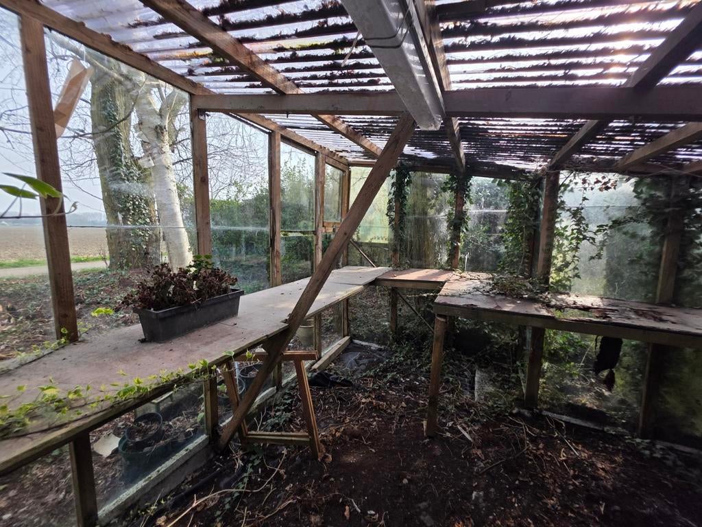 Glazen kas 6x7 meter, Ophalen, Glas, Gebruikt, Aluminium