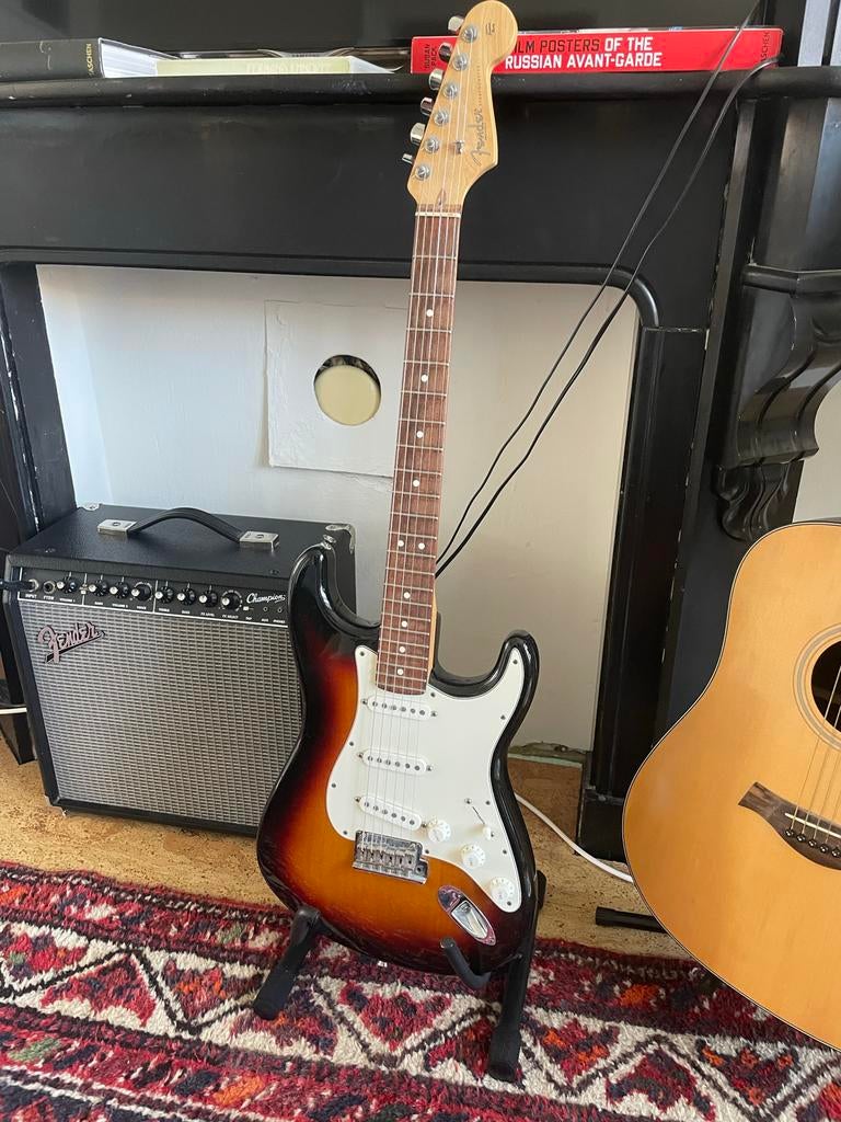 Fender Stratocaster American Standard 2017 Sunburst, Ophalen, Zo goed als nieuw, Solid body, Fender