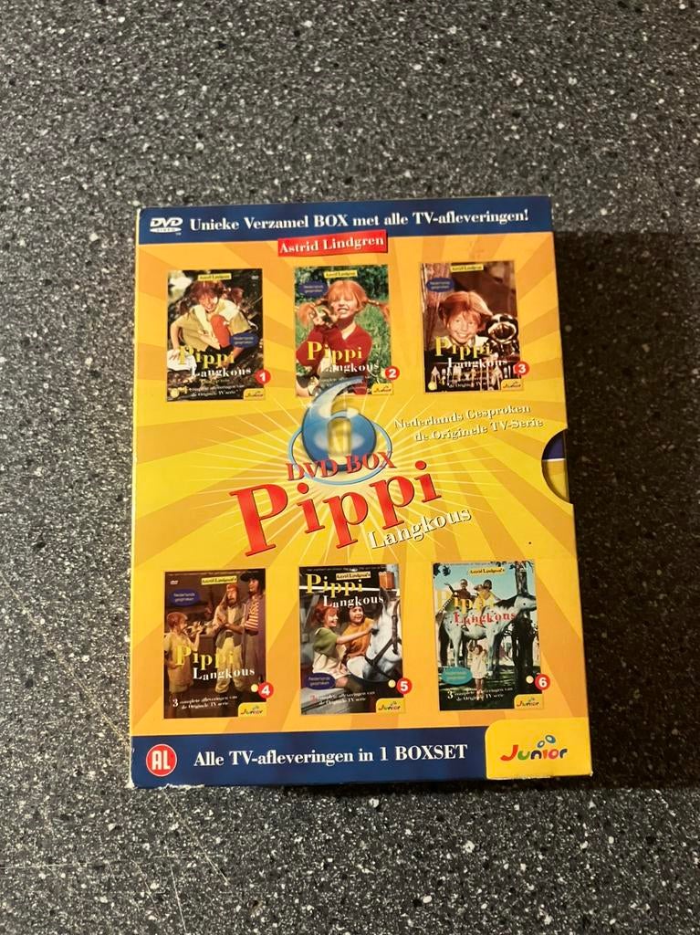 Pippi Langkous Box - Alle TV Afleveringen (6-Disc), Alle leeftijden, Ophalen of Verzenden, Zo goed als nieuw, Avontuur