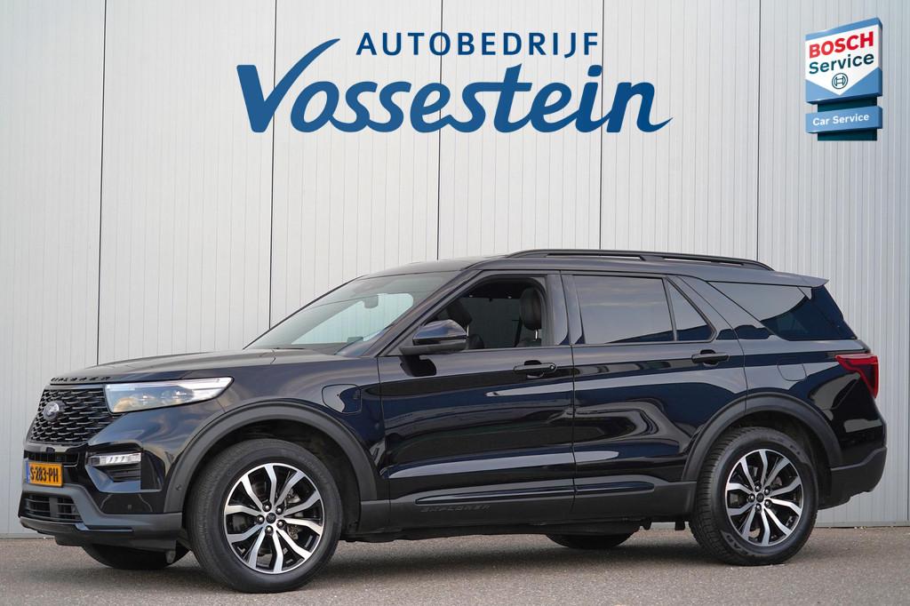 Ford Explorer 3.0 V6 EcoBoost PHEV ST-Line 7p / Pano / 360 C, Automaat, Gebruikt, 2441 kg, Zwart