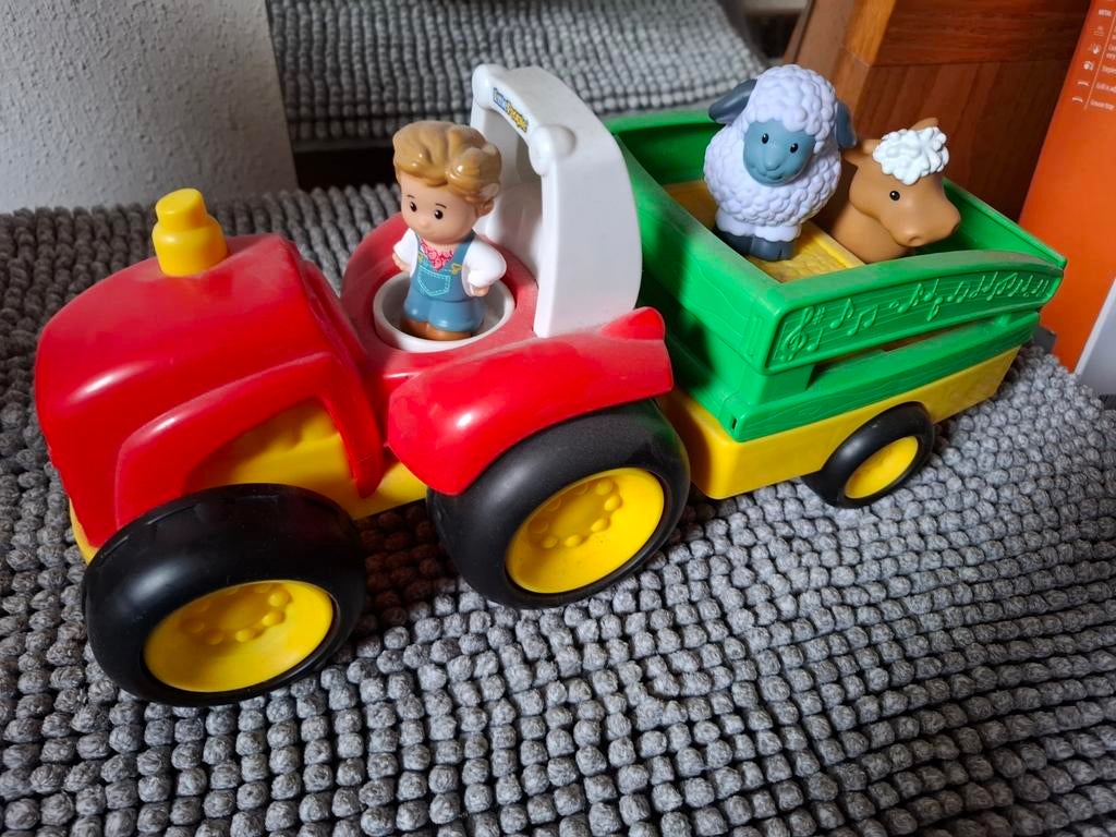Fisher-Price Little People Tractor met aanhanger en dieren, Ophalen, Gebruikt