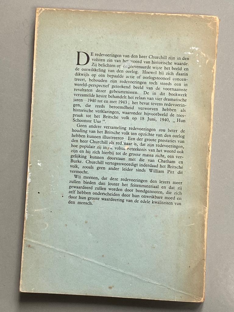Winston Churchill Oorlogsredevoeringen (1945), Ophalen of Verzenden, Overige onderwerpen, Tweede Wereldoorlog, Gelezen
