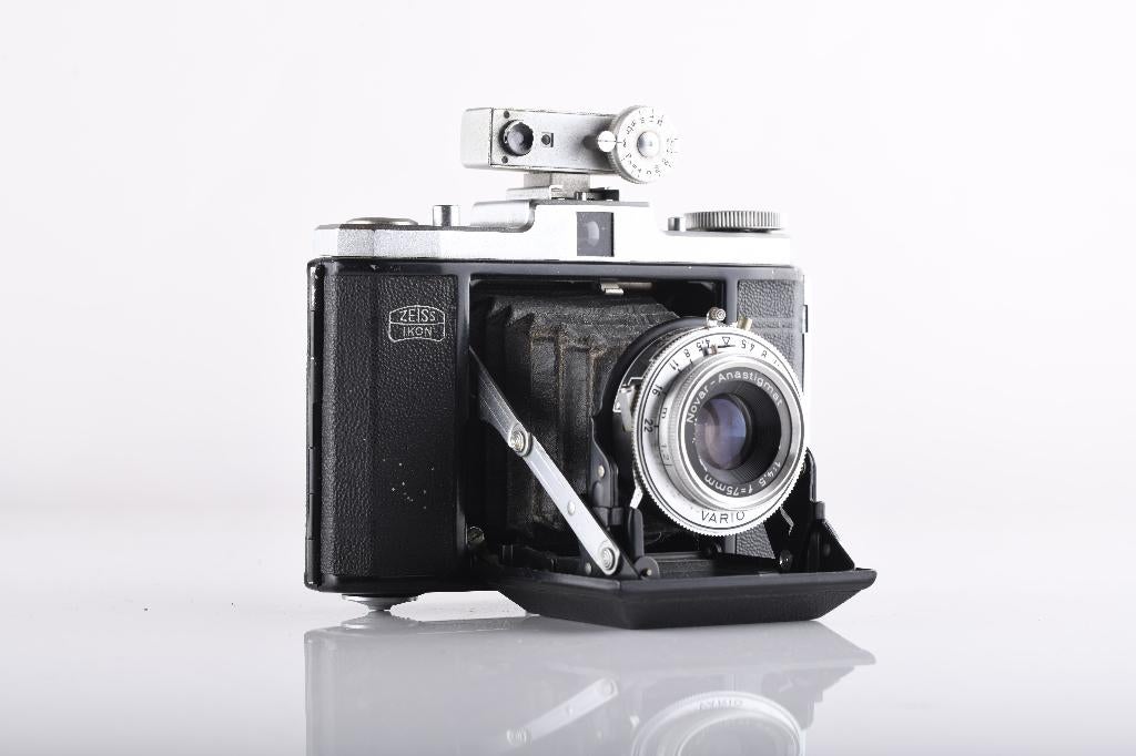 Zeiss Ikon Nettar 75mm 1:4,5 + Askania Rangefinder, Ophalen of Verzenden, Gebruikt, Compact, Overige Merken