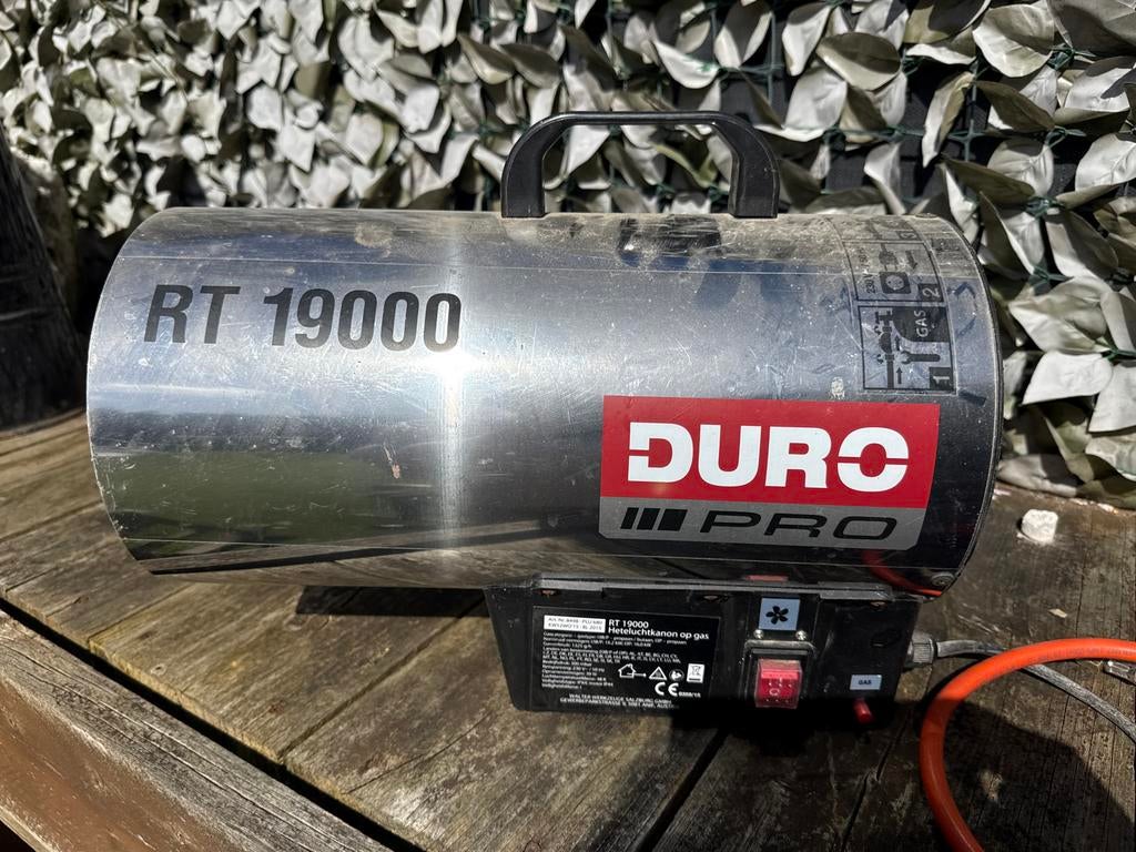 Duro Pro heteluchtkanon op gas RT 19000, Doe-het-zelf en Verbouw, 30 tot 80 cm, Gebruikt, Overige typen, Minder dan 60 cm