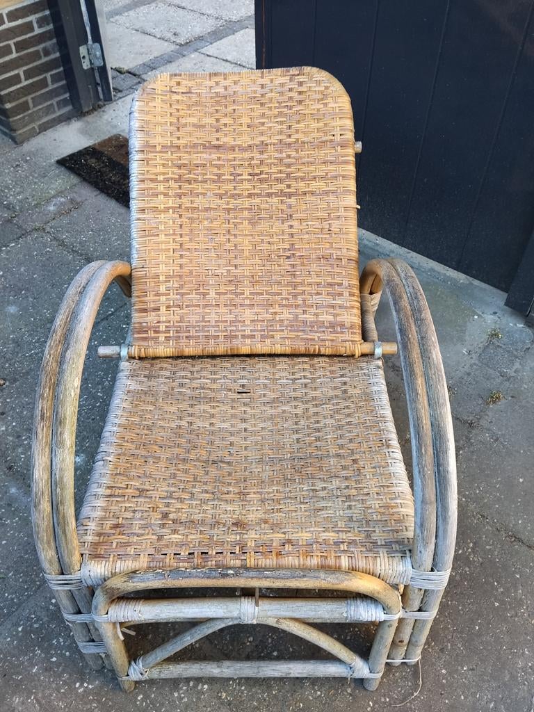 Vintage rotan fauteuil - Klassieke rieten stoel, Ophalen