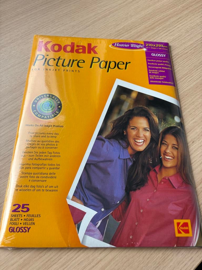 Kodak Picture Paper Glanzend Fotopapier 210x297mm 25 Vel, Ophalen, Nieuw