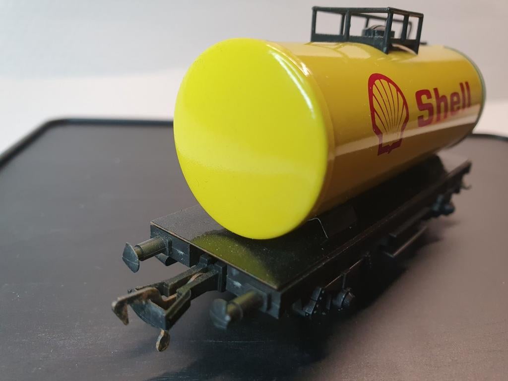 Fleischmann HO Ketelwagon Shell - Mist 1 Buffer, OVP, Ophalen of Verzenden, Gebruikt, Wagon, Fleischmann