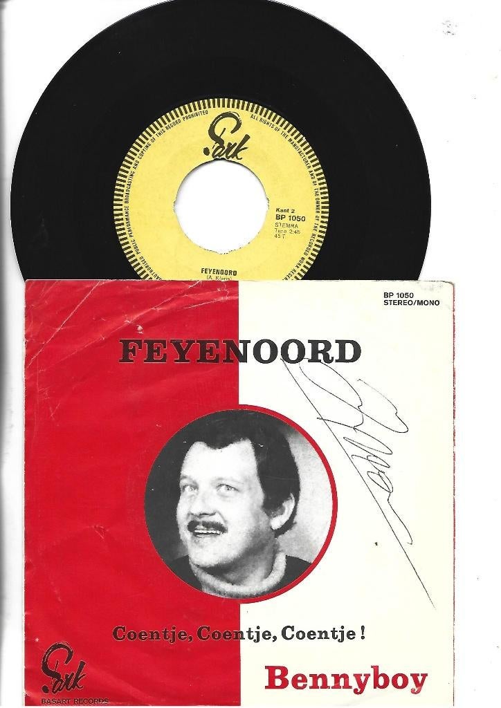 BENNYBOY SINGLE 7" FEYENOORD - 1972, Cd's en Dvd's, Vinyl Singles, Gebruikt, 7 inch, Single, Ophalen of Verzenden