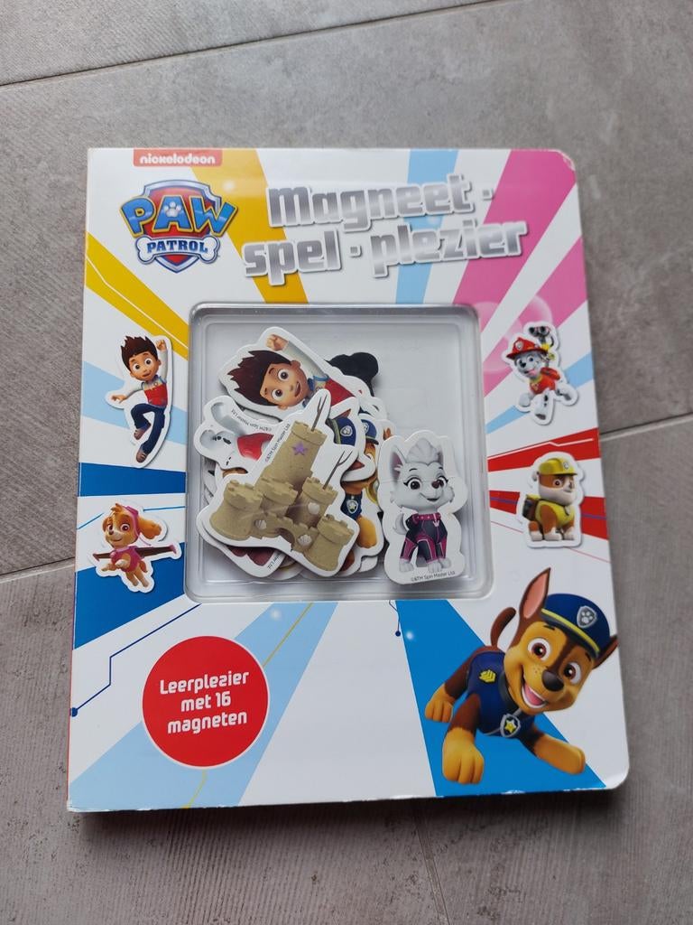 Paw Patrol magnetenboek, Boeken, Gelezen, Nickelodeon, Fictie algemeen, Jongen of Meisje