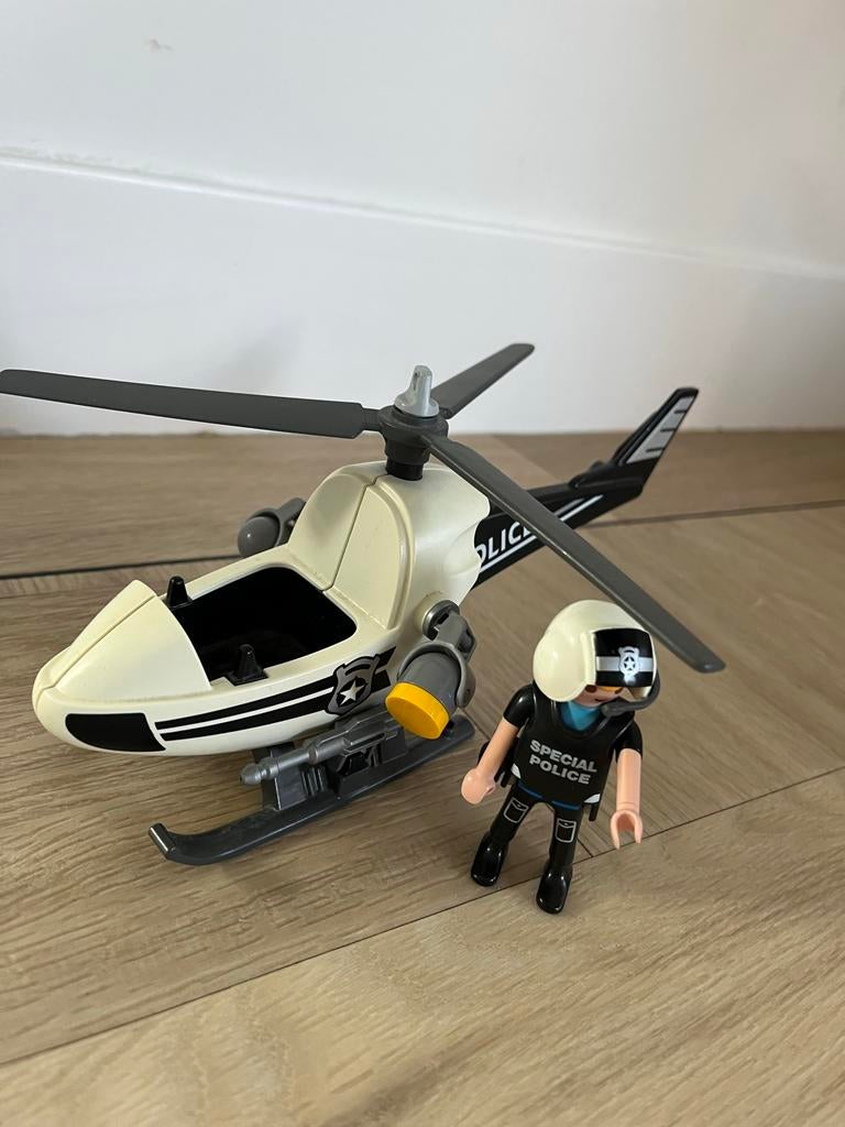 Playmobil Helikopter & Race Auto Set, Kinderen en Baby's, Speelgoed | Playmobil, Ophalen of Verzenden, Gebruikt, Los playmobil