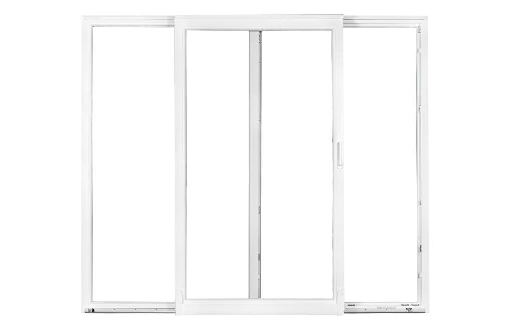 Kunststof Kiepschuifpui R | 250 X 215 Cm | Antraciet | HR++, Doe-het-zelf en Verbouw, Kozijnen en Schuifpuien, Niet ingevuld, Kunststof