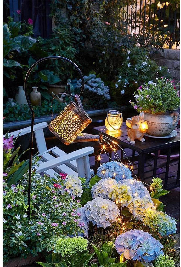 Lichtgevende Gieter / Tuin Decoratie Solar Lamp Zonlicht, Tuin en Terras, Tuinbeelden, Verzenden, Nieuw, Overige materialen