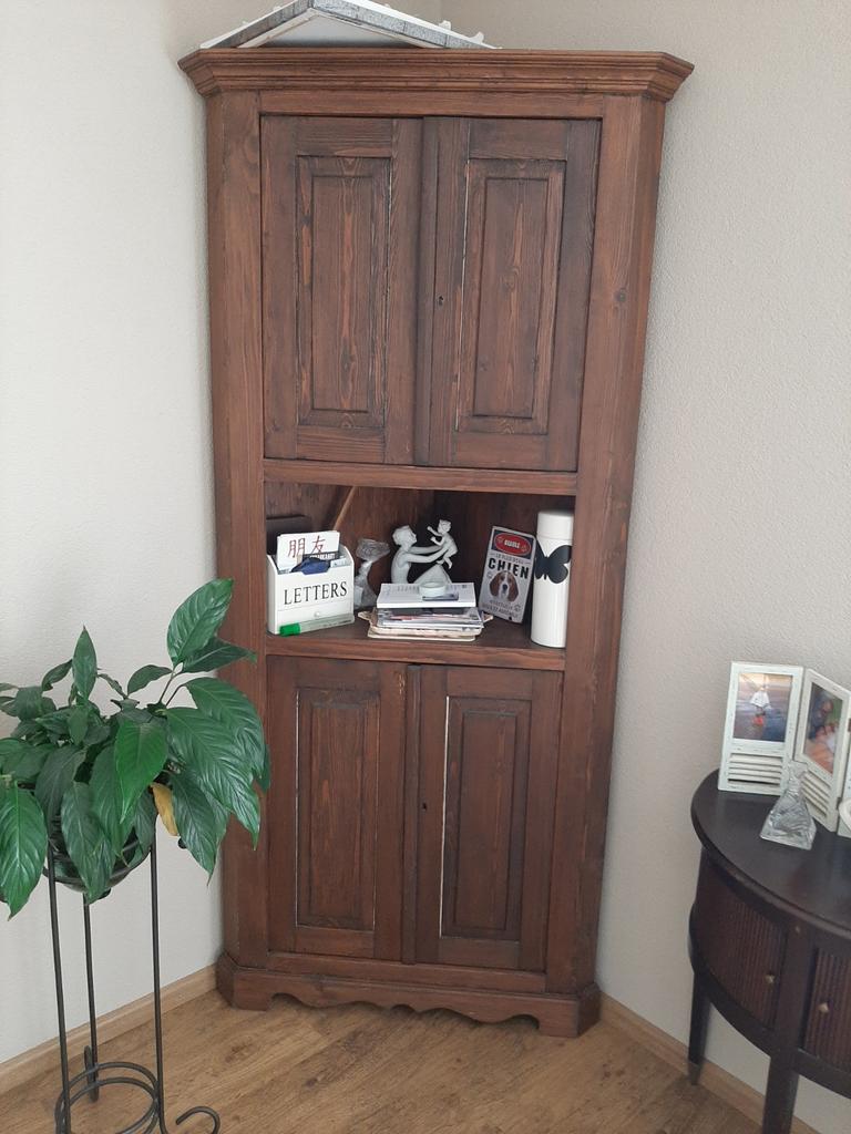 Hoekkast, Huis en Inrichting, Kasten | Vitrinekasten, Gebruikt, 150 tot 200 cm, 25 tot 50 cm, 50 tot 100 cm