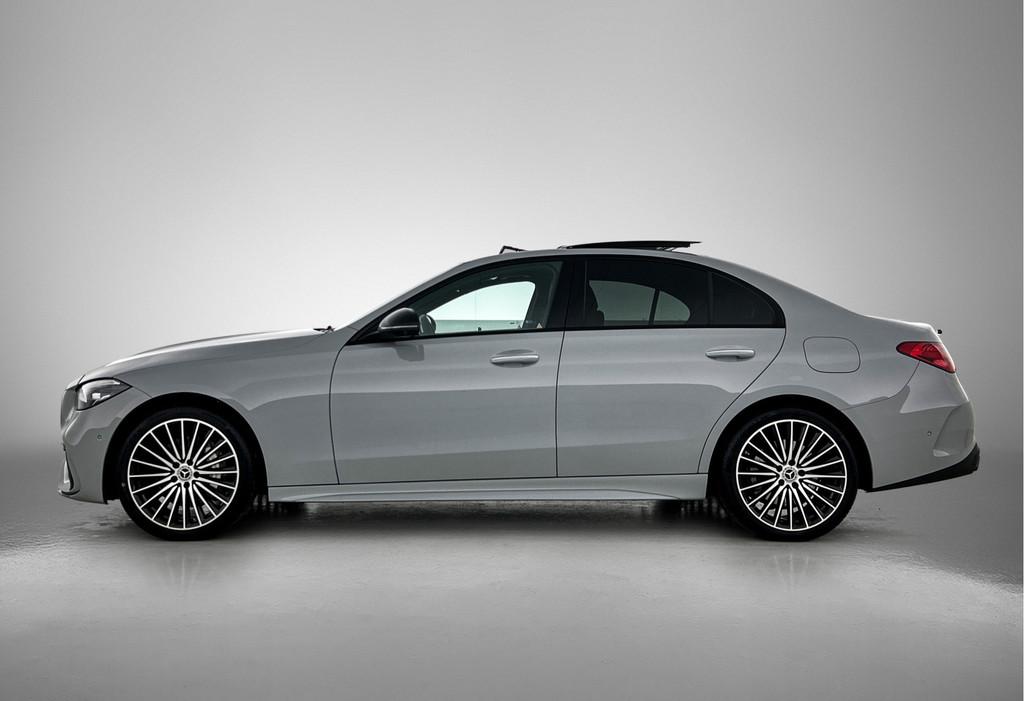 Mercedes-Benz C-Klasse 300 e AMG-line Night pakket | Panoram, Auto's, Automaat, 12 maanden, Achterwielaandrijving, Bedrijf