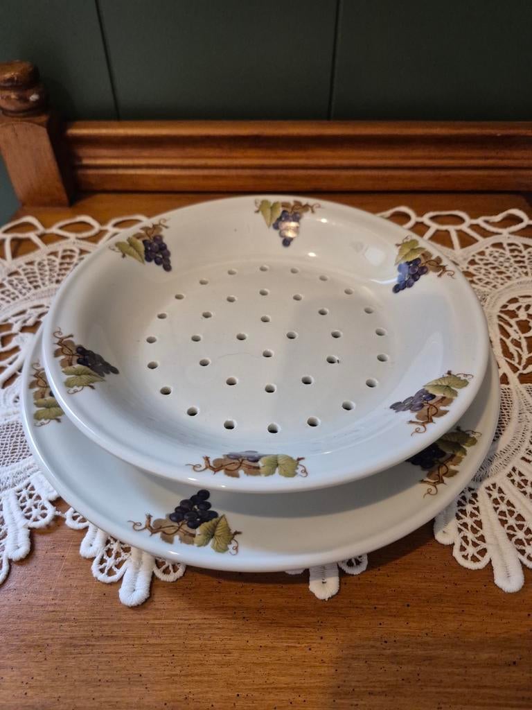 Vintage Druiven bord, Antiek en Kunst, Ophalen of Verzenden