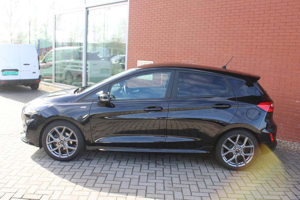 Ford Fiesta 1.0 EcoBoost 125 PK Hybrid ST-Line | Winterpack, Voorwielaandrijving, Gebruikt, USB, Zwart