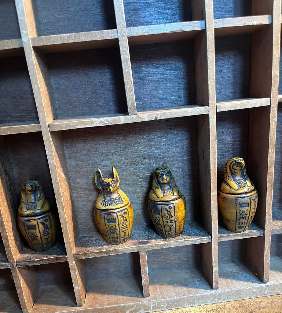 Brocante jarns voor  letterbak miniatuur replica’s, Ophalen of Verzenden
