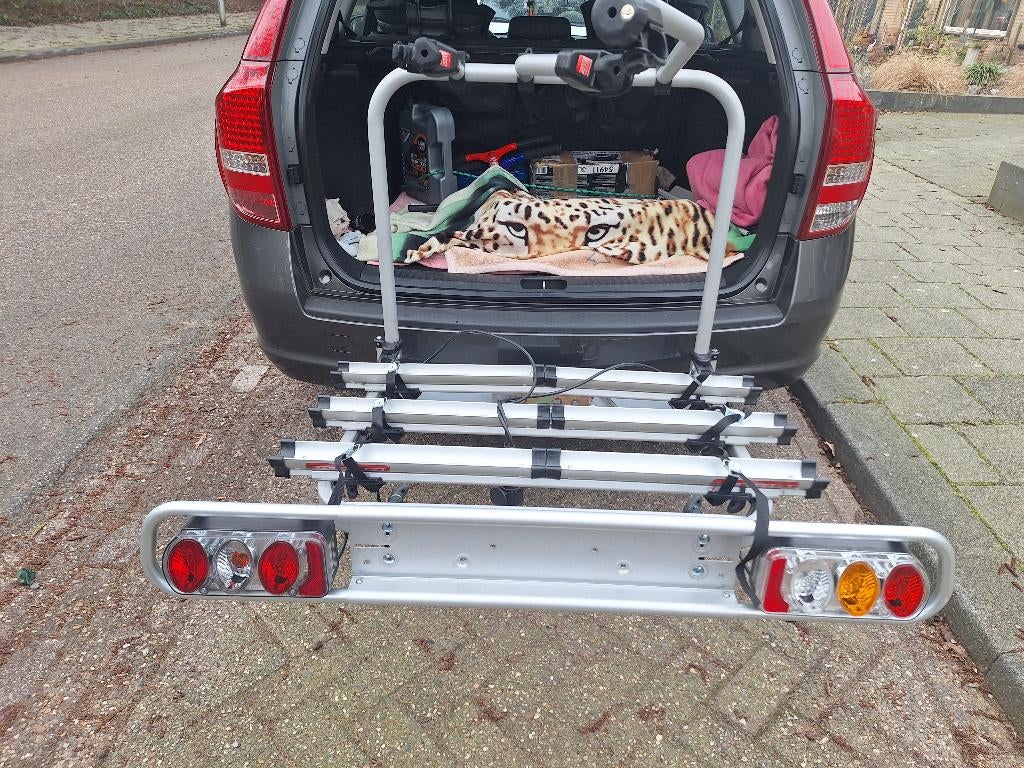 Fietsendrager fabbri 3 fietsen, Ophalen, Zo goed als nieuw, Trekhaakdrager, Elektrische fiets