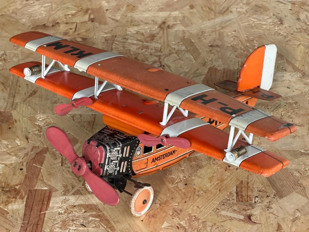 TippCo blikken KLM vliegtuig 1925 PH Amsterdam Batavia auto, Verzamelen, Speelgoed, Gebruikt, -, -, Ophalen of Verzenden