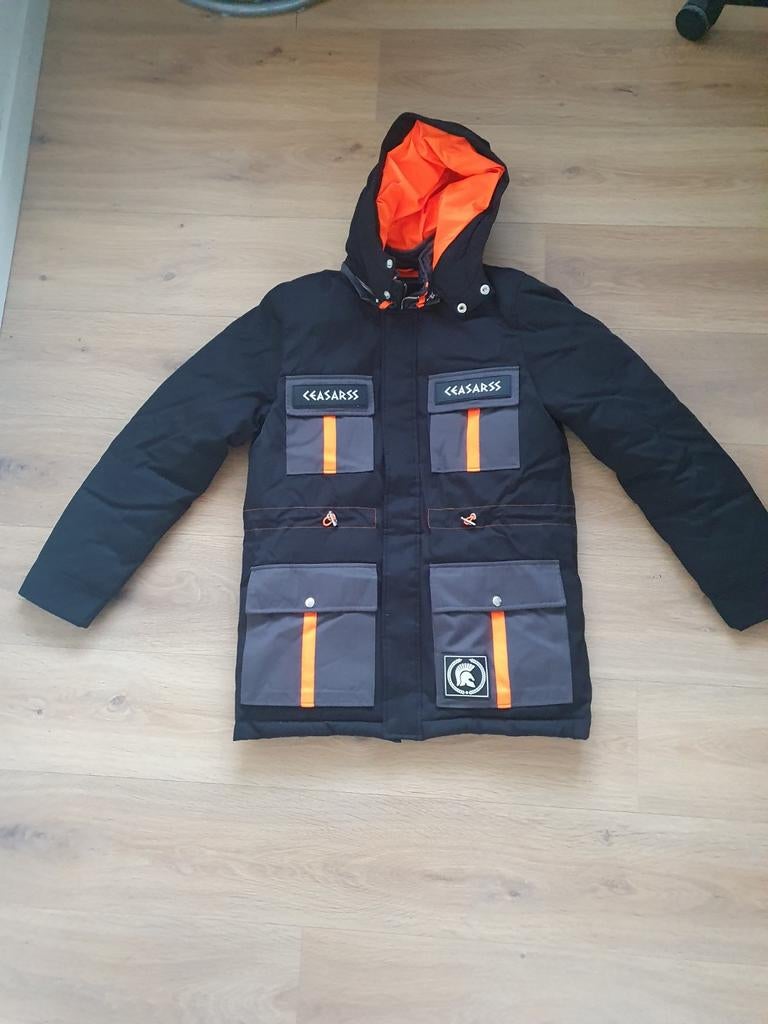 Stijlvolle zwarte winterjas Ceasarss (valt als M), Kleding | Heren, Jassen | Winter, Zo goed als nieuw, Maat 48/50 (M), Zwart