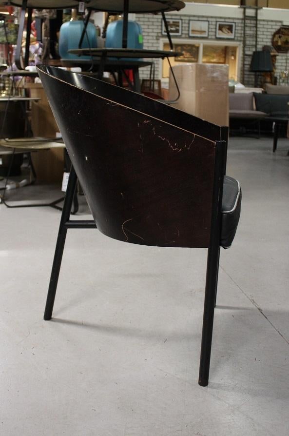 10 x eetkamerstoel Driade Costes hout leer zwart design rond, Huis en Inrichting, Ophalen, Gebruikt, Zwart, Vijf, Zes of meer stoelen