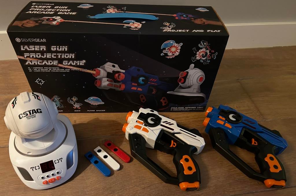 Silvergear Laserspel met interactief projectiespel, Ophalen of Verzenden, Zo goed als nieuw
