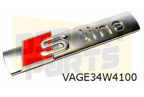 Audi  embleem  ''S-line'' zijkant L/R Origineel!  8N0 853 60, -, Verzenden, -, Nieuw