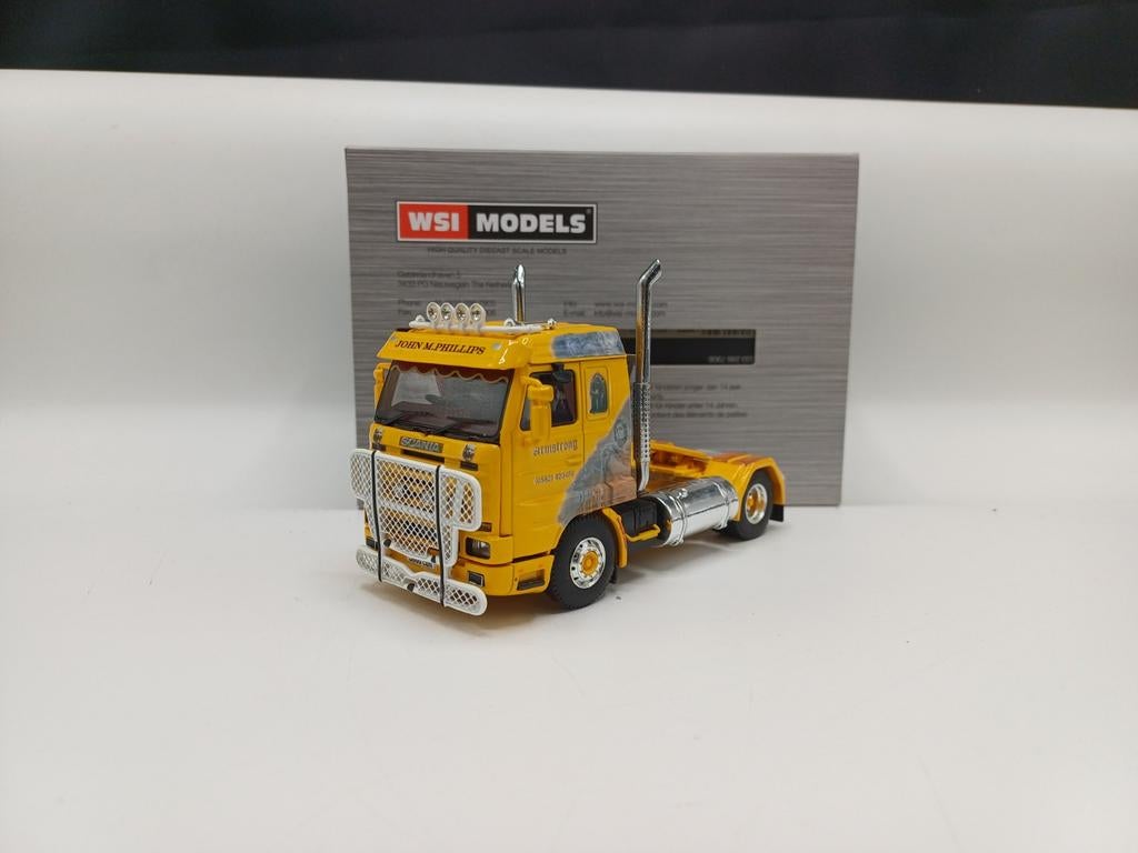 WSI Scania 143 streamline MST John M Phillips, Ophalen of Verzenden, Zo goed als nieuw, Bus of Vrachtwagen, Wsi