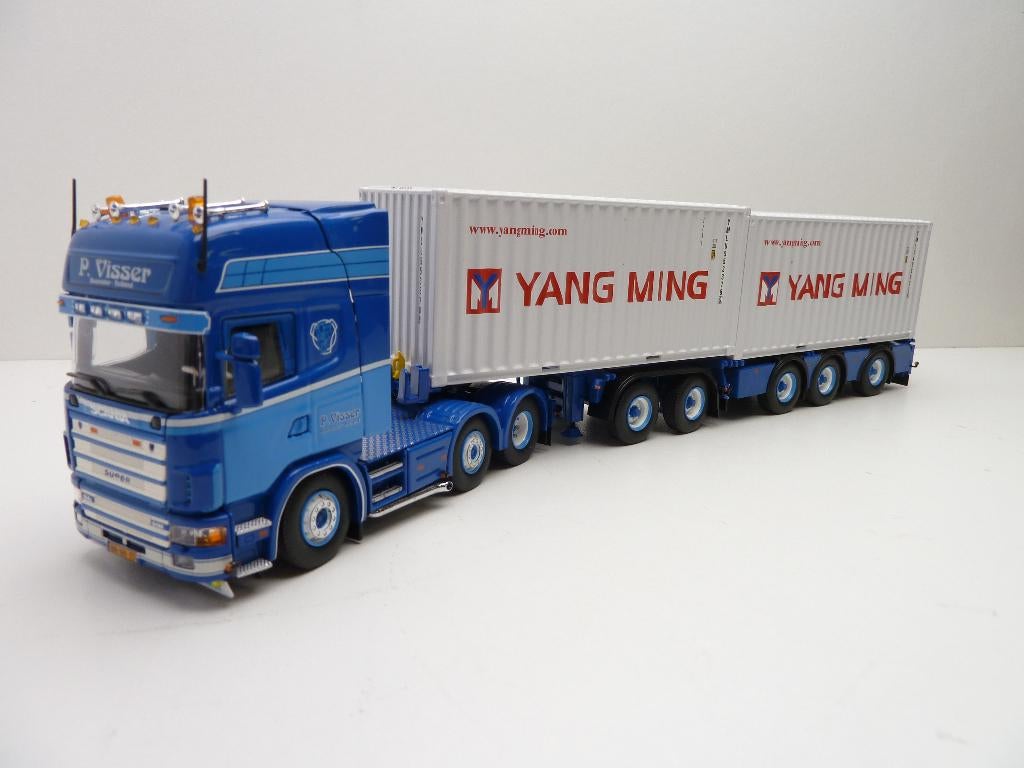 Scania 164-500  '' P.Visser Beemster ''  Tekno, Hobby en Vrije tijd, Modelauto's | 1:50, Ophalen of Verzenden, Zo goed als nieuw