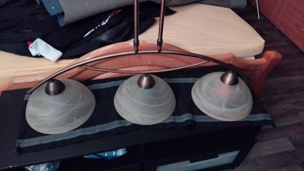 woonkamer hanglamp melkglas, Ophalen, Glas, Minder dan 50 cm