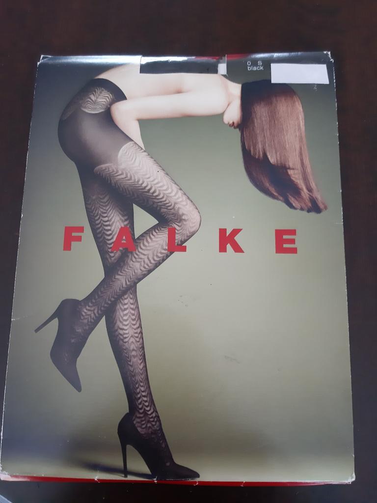 Falke Fashion Panty 30 den - Zwart met patroon, Kleding | Dames, Maat 36/38 (S), Zwart, Nieuw, Panty