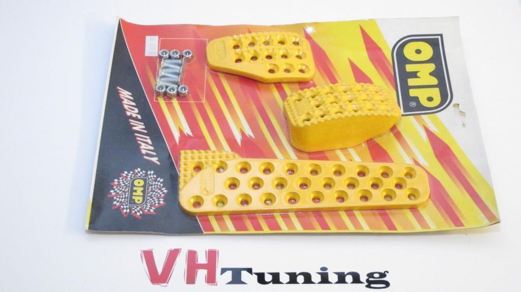 OMP OA/1010/GI OMP Pedaalset (OA1010) aluminium gecoat Geel, Auto diversen, Tuning en Styling, Ophalen of Verzenden