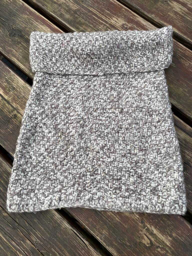 Wollen col INTI gemêleerd grijs, Verzenden, Gedragen, Sjaal