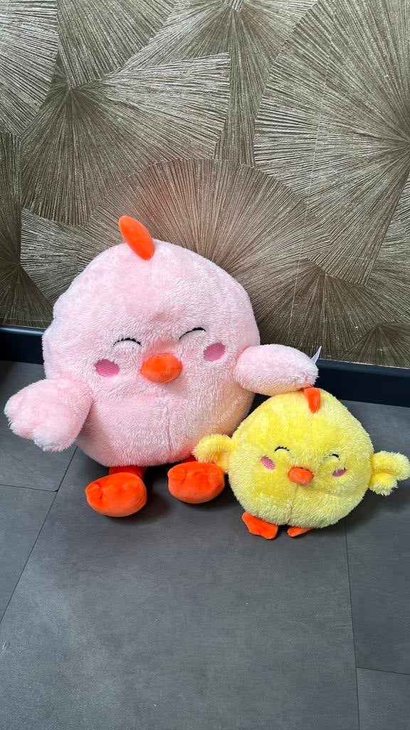HEMA knuffels – schattige kuikentjes (set van 2), Ophalen, ., Overige typen, Zo goed als nieuw