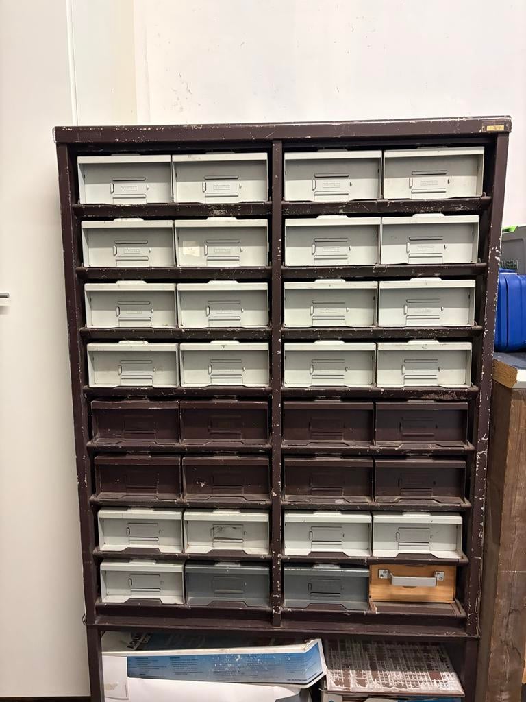 3M Staalmeubel Kast met Laden - Vintage Industrieel, Huis en Inrichting, Kasten | Ladekasten, Ophalen, Gebruikt, 5 laden of meer