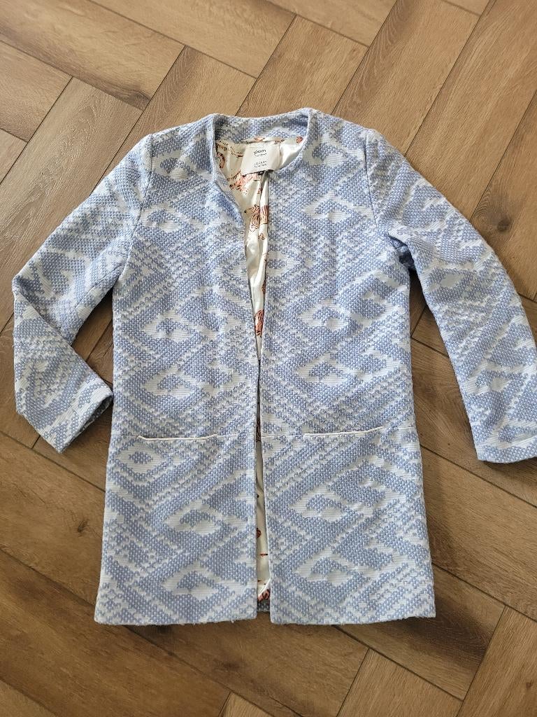 Super leuk jasje van Pom Amsterdam, maat 3=M, Kleding | Dames, Maat 38/40 (M), Blauw, Ophalen of Verzenden, Jasje