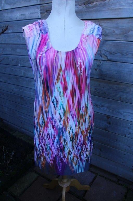 Jurk gekleurd Ana ALcazar mt 40 Vaste prijs, Maat 38/40 (M), Overige kleuren, Ophalen of Verzenden, Zo goed als nieuw