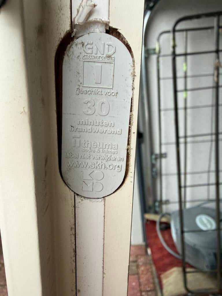 Brandwerende opdekdeuren, Ophalen of Verzenden, Gebruikt, Hout