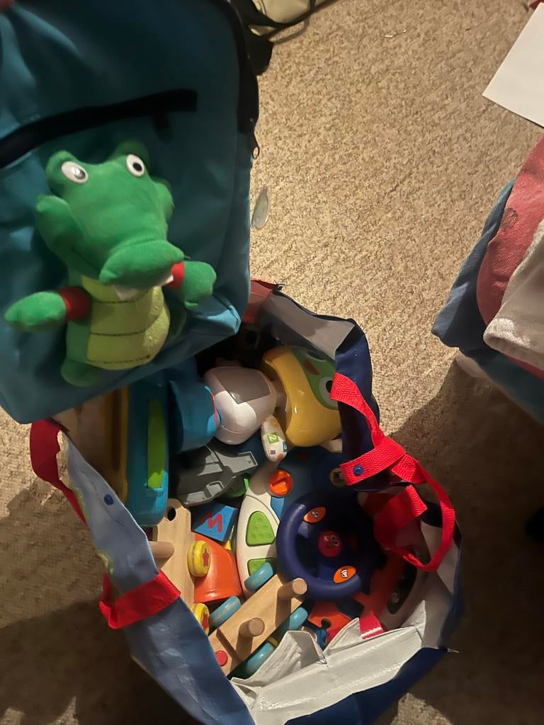 Tas vol speelgoed, Ophalen, Gebruikt, Jongen of Meisje